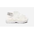 UGG® Fluff Sugar Sandal for Women in White, Size 8, Sustainable