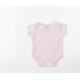 BABY Girls Pink Striped Babygrow One-Piece Size 6-9 Months