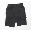 F&F Boys Grey Polyester Cargo Shorts Size 9-10 Years Regular - school