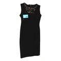 M&Co Womens Size 10 Black Diamante Dress (Regular)