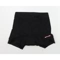 Souke Sports Womens Black Polyester Sweat Shorts Size S L8 in Regular - Cycle shorts