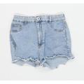 Womens Bershka Blue Denim Shorts Size 6/L1