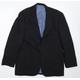 Marks and Spencer Mens Black Striped Jacket Suit Jacket Size 40