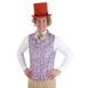 Authentic Willy Wonka Men's Vest and Tie | Fancy Dress Costume Accessories