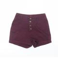 Yes Yes Womens Purple Cotton Sailor Shorts Size 10 L3 in Regular