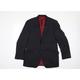 Marks and Spencer Mens Grey Striped Jacket Suit Jacket Size 40