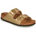 Birkenstock ARIZONA women's Mules / Casual Shoes in Gold. Sizes available:2.5,2.5,3.5,4.5,5,5.5