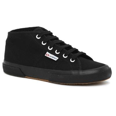 Superga 2754 Cotu Midtop - Full Black Trainers