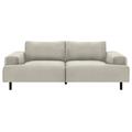 Habitat Julien Velvet 3 Seater Sofa - Natural