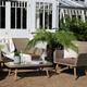 4 Seater Rattan Garden Furniture Set with Cushions - Brown Weave