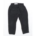 Zara Boys Grey Cotton Capri Trousers Size 4-5 Years Regular