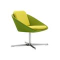 Dishy Low Back Swivel Reception Chair