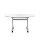 Allegro Tilting Table 1400x700-White and Silver/Ref OTT1470DENDSVWH