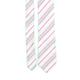 Jeff Banks Mens Pink Striped 100% Silk Classic Fit Tie