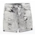 Denim Co Mens Grey Cotton Bermuda Shorts Size 34 in L8 in Regular