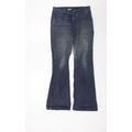 Primark Womens Blue Denim Bootcut Jeans Size 10 L29 in