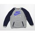 Nike Boys Grey Jersey Pullover Sweatshirt Size 12-13 Years