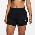 Nike Dri-Fit One MR 2in1 Shorts Women - Black, Size L