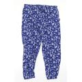 Calvin Klein Womens Blue Floral Capri Pyjama Pants Size M