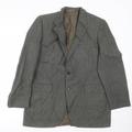 Dunn & Co Mens Green Striped Wool Jacket Suit Jacket Size 42