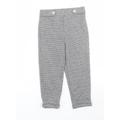 Primark Girls Grey Houndstooth Polyester Capri Trousers Size 4-5 Years Regular