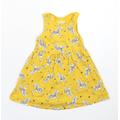 F&F Girls Yellow Fit & Flare Size 18-24 Months