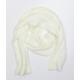 Preworn Womens White Knit Scarf