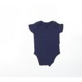 George Baby Blue Cotton Babygrow One-Piece Size 6-9 Months Button
