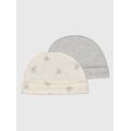 Koala Print & Grey Marl Hat 2 Pack 6-12 months