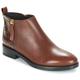 Geox DONNA BROGUE women's Mid Boots in Brown. Sizes available:3,4,5,6,7,7.5