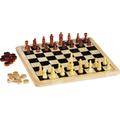 Chad Valley Wooden Chess and Draughts Board Game