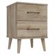 Sherwood 2 Drawer Bedside Table - Oak