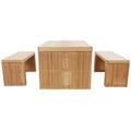 Habitat Samoa 4 Seater Eucalyptus Patio Set - Natural