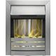 Adam Helios Electric Inset Fire - Brushed Steel