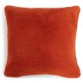 Habitat Plain Faux Fur Cushion - Burnt Orange - 43X43cm