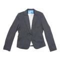 H&M Womens Size EU 36 Grey Check Formal Work Office Occasion Business Professional Jacket (Regular)