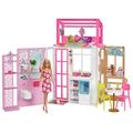 Foldable Barbie Dolls House and Doll Playset