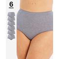 Sloggi 6Pk Basic Maxi Briefs Grey Mix