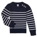 Petit Bateau LOX girls's Children's sweater in Blue. Sizes available:3 ans,4 years,5 years