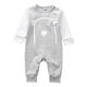 Grey Bear Baby Sleepsuit, Baby Playsuit | Style My Kid, 3-6M