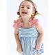Artie-Blue and White striped Strappy Bow Dress Baby and Girl Dress | Style My Kid, 6-9M