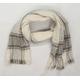 Atmosphere Womens Grey Check Scarf - Cream