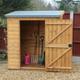 5' x 3' Traditional Shiplap Pent Wooden Lean To Shed (1.52m x 0.91m)