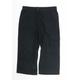 BHS Womens Black Cotton Cargo Shorts Size 12 L19 in Regular