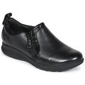 Clarks Un Adorn Zip women's Casual Shoes in Black. Sizes available:3