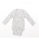 NEXT Boys Grey Geometric Babygrow One-Piece Size 6-9 Months