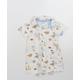 Nutmeg Baby White Animal Print Babygrow One-Piece Size 9-12 Months