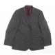 F&F Mens Grey Polyester Jacket Suit Jacket Size 42