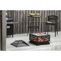 Outsunny Outdoor Square FirePit w/ Grill