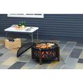 Outsunny Outdoor Fire Pit w/ Grill Grate